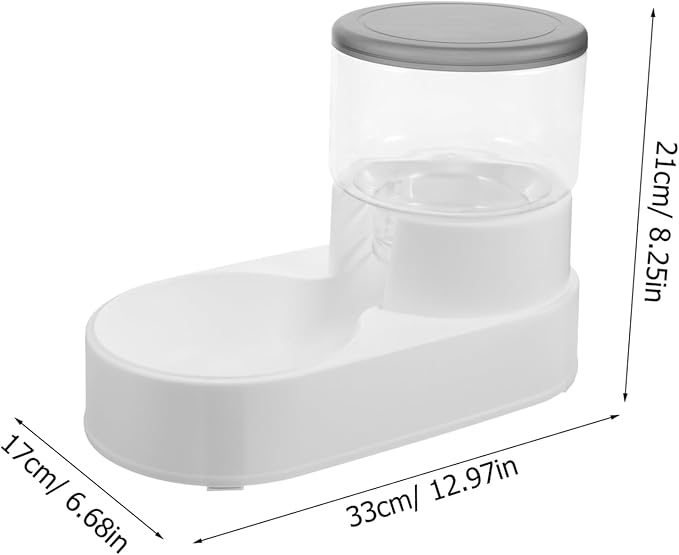 Automatic Cat Feeder Dispenser Self-Filling Pet Bowl Capacity for Dogs and Cats Elegant Design Non-Slip Base for Timed Feeding