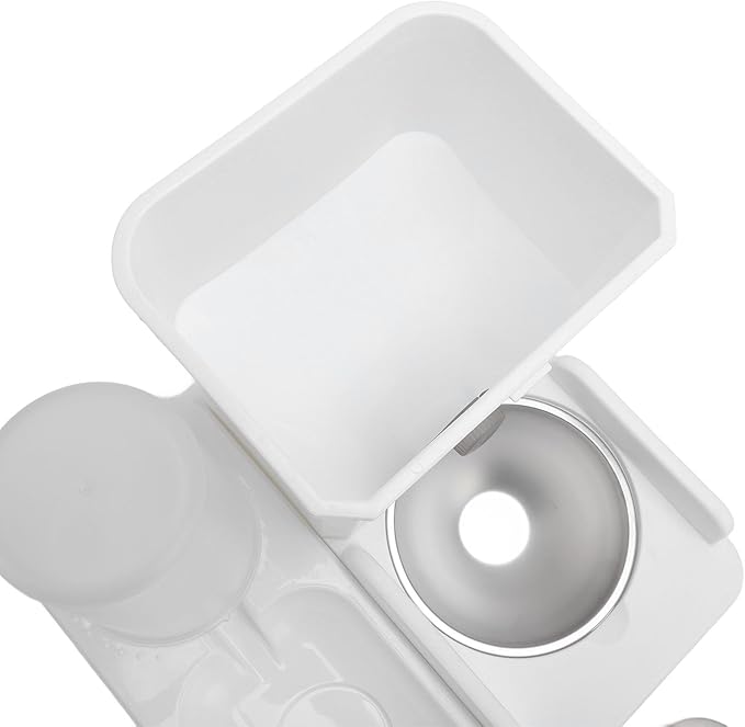 Automatic Pet Feeder Water Dispenser, Double Bowl Set, Large Capacity, Plastic Material, Anti Slip Base, Easy to Clean,for Cats and Dogs, Food and Water Bowl