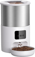 Compatible for Stainless Steel Smart Pet Feeder WiFi Remote Voice Recorder Cats Dogs