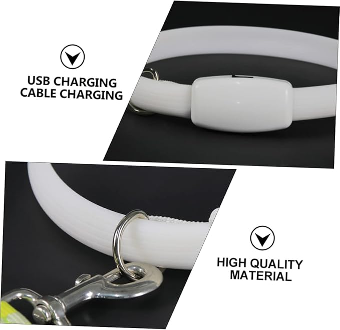 USB Charging Led Dog Collar Pet Collar for Night Safety Comfortable and Design USB Rechargeable for Dogs