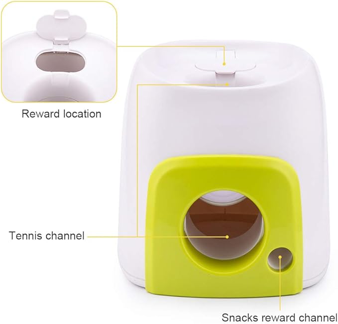 Zerone Interactive Dog Toy, Automatic Pet Treat Dispenser for Cats & Dogs - Smart Feeder with Ball Rolling Function, Training