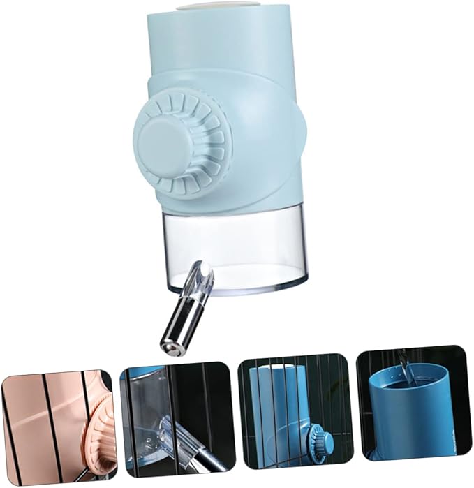 Kisangel PET Water Dispenser Automatic Dog Water Bottle Leak-Free Design Wall-Mounted Feeder for Cats and Dogs 1.5L Capacity Random Color