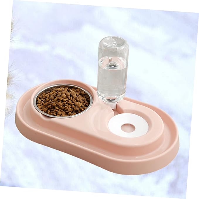 HANABASS Pet Water Dispenser Pet Water Feeder Automatic Drink Dish Dog Cat Plastic Stainless Steel Feeding Bowl Sink Partition