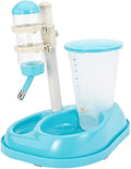 Pet Water Bottle Feeding Bowl Dog Automatic Feeder Food Water Dispenser for Dogs and Cats (Blue)