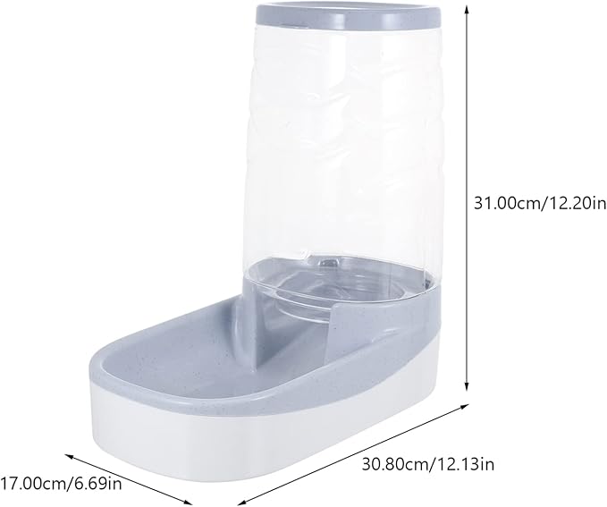 Mipcase Automatic Pet Feeding Tool Large Capacity Feeder 3.8l Dispenser Clear Bowl for Pet Food Storage