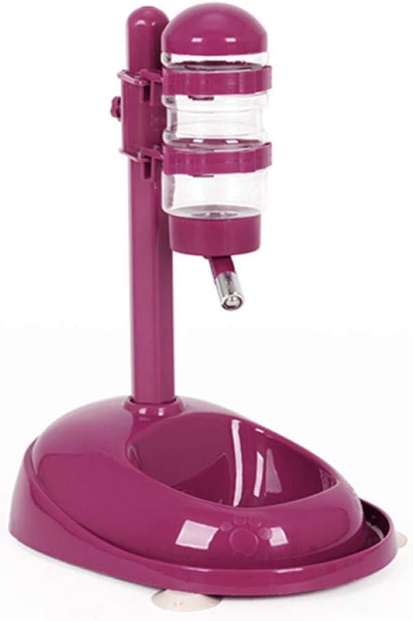 Pet Bowls Pet Dog Automatic Water Feeder Drinking Bottles Food Dispenser Teddy Cat Bowl Pet Supplies Red