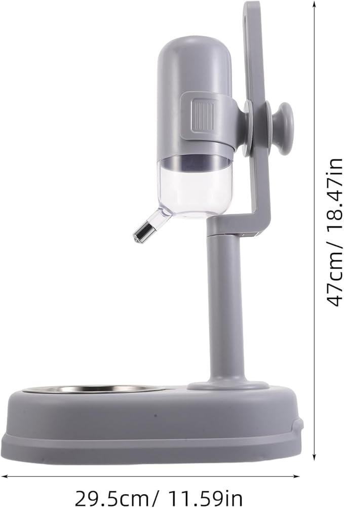 Milisten Automatic Rolling Ball Pet Water and Food Bowl Dispenser Stainless Steel Dual-Layer Hanging Feeder for Dogs and Cats Cage Mount Animal Drinking Station
