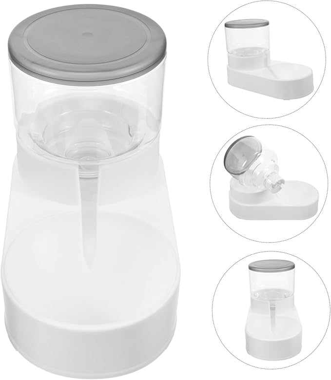 VANZACK Automatic Dog Water Feeder Dispenser Lightweight and Pet Water Station with Gravity Feeding Design Suitable for Dogs and Cats and for Home