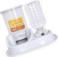 YARNOW Large Capacity Automatic PET Feeder and Water Dispenser for Dogs and Cats 2-in-1 Gravity Bowl Adjustable Flow and Material