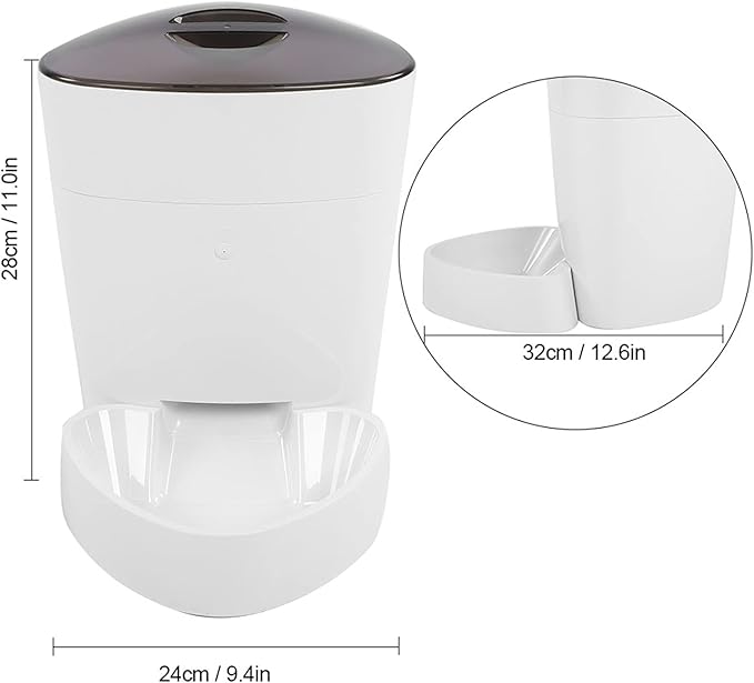 4L Automatic Feeder - Programmable Dog & Food Dispenser Manual Feeding Option