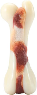 Tikaton Indestructible Dog Chew Toys for Aggressive Chewers, Beef Flavor Durable Dog Teething Chew Toys Bones for Large/Medium/Small Puppies