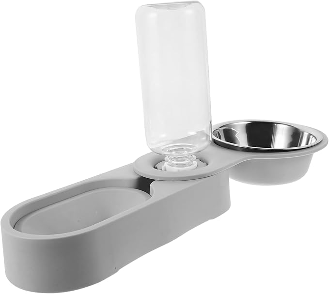 VICASKY Detachable Feeder Bowl for Cats Dogs Automatic Water Dispenser with Non Tip Design Easy Pet Feeding Space Saving Design