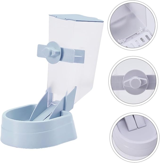 GLEAVI 2L Automatic Hanging Dog Feeder Bowl for Cage, Puppy Feeder in, Pet Supplies for Kennel Feeding and Travel