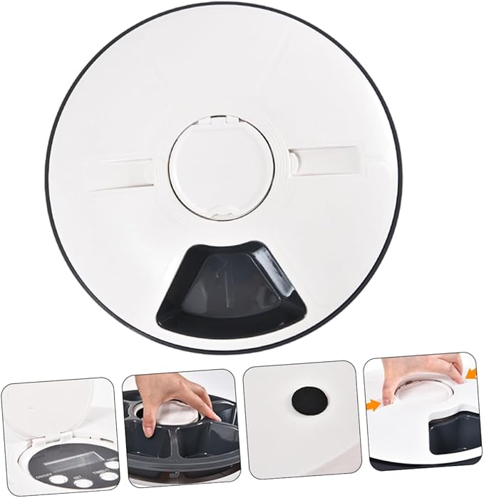 BESPORTBLE Automatic Dog Feeder Timing Detachable Storage Bowl Puppy Feeding Bowls for Dogs