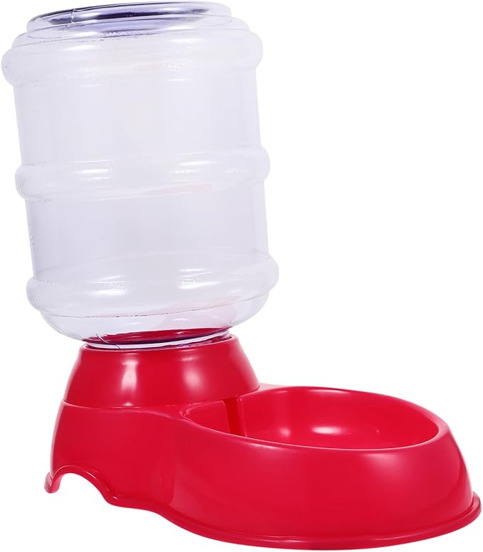 PET Automatic Drinking Fountain 3.5L Dog Water Dispenser Food Bowl Pink PET Watering Device for Cats and Dogs Easy Clean Indoor Use