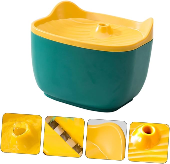 BESPORTBLE 1pc Automatic Pet Water Bowl Quiet Operation Cat Ear Design Automatic Refilling System for Cats and Dogs and Practical Water Dispenser Random Color