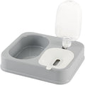 Indoor Dogs Double Feeding Bowls and Automatic Water Dispenser Pet Eating Drinking Pet Dogs Bowls Multi-Color Can Choose