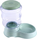 Automatic Pet Food and Water Dispenser Dog Cat Feeder Bowl Easy to Clean Fresh and Clean Water for Pets for Home Use Green