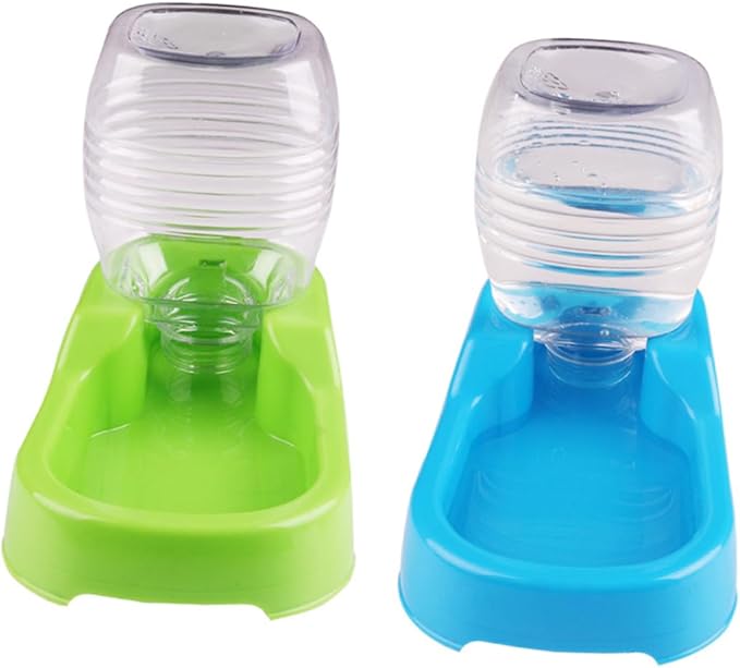 Angoily 3pcs Pet Water Feeder Bowl for Dogs and Puppies Creative Design Green Automatic Water Dispenser Convenient and Practical Pet Supplies