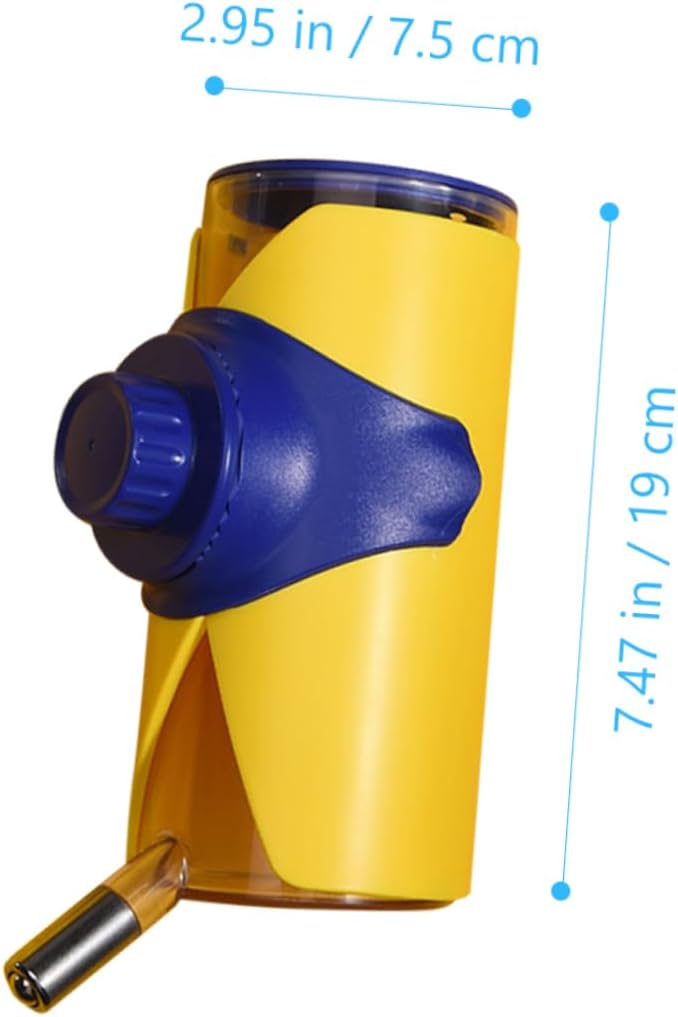 Happyyami Automatic Pet Waterer Wear-Resistant Hanging Feeder for Dogs and Cats Control Easy to Use Yellow and for Home and Travel