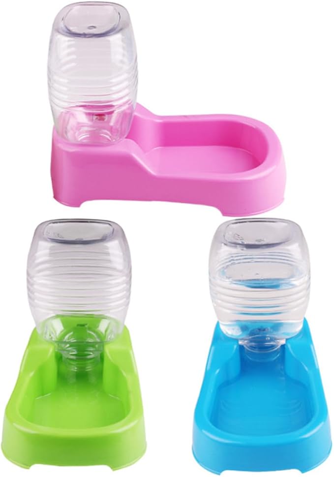 Angoily 3pcs Pet Water Feeder Bowl Creative Automatic Water Dispenser for Dogs and Puppies Smooth Design Safe and Convenient Pet Supplies