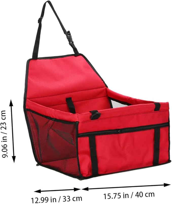 Car Dog Carrier Pet Seat Bag Safety Straps Dog Travel Bag Easy Clean Car Mount Package