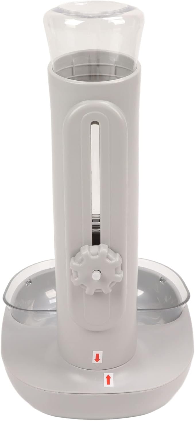 Automatic Dog Standing Water dispensers Bowl with Detachable for Pets, 680ml Large Capacity, includes 3 Stainless Steel Balls to Control Water, Antislip Suction