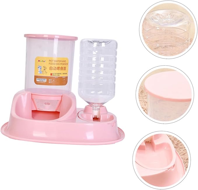 Automatic Pet Feeder Large Capacity Cat Dog Water Food Dispenser Easy Cleaning Portable for Home Travel