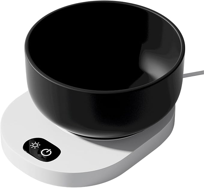 Pet Heated Water Bowl - Automatic Temperature Control, Ceramic Dog Cat Feeder, 35°C Warm Drinking Dish | Indoor Outdoor Home Table for Indoor Outdoor Home Table