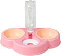 3 in 1 Dog Feeder Raised Cats Food Water Bowl Double Automatic Waterer No-Spill Double Pet Automatic Feeder Dog