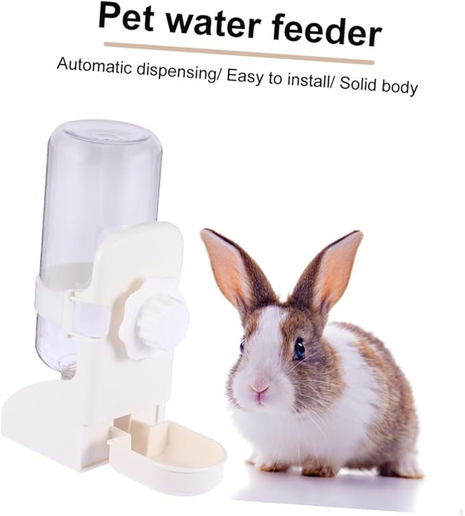 Pet Water Feeder for Cat Dog Automatic Drinking Kettle Gravity Waterer Safe Leak Easy to Use