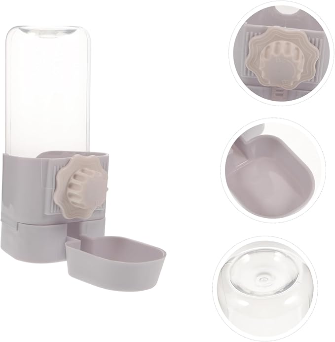 SUPVOX 2pcs Automatic Dog Waterer No Spill Water Bowl for Dogs Pet Water Dispenser for Crate Adjust