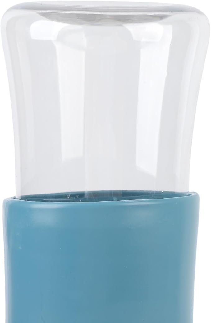 Pet Water Dispenser, Automatic Feeding Mechanism with Liftable Design for Cats and Dogs, Hanging Mountable No Wet Mouth Large Capacity (Blue)