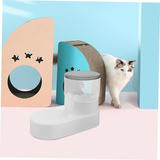 TOYANDONA Automatic PET Feeder Dispenser for Dogs and Cats 2pcs Tip Design Adjustable Food Portions Water Dispenser for Cats and Dogs