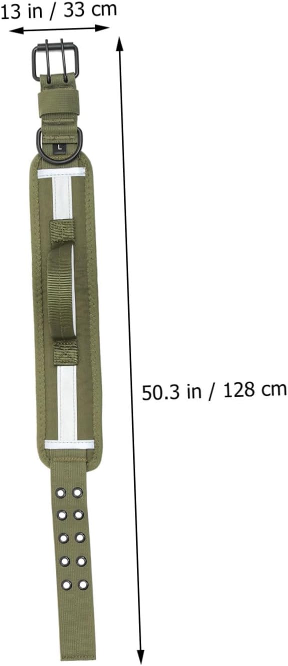 Reflective Dog Collar Handle Large Dog Collar Adjustable Lightweight Outdoor Use