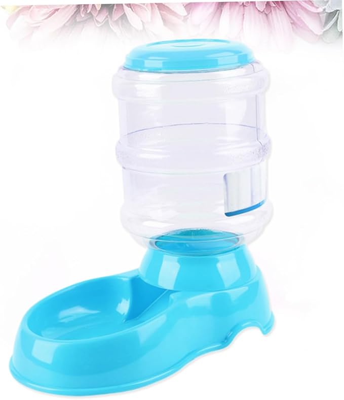 Automatic Pet Food and Water Dispenser Capacity Non-Skid Base Odorless Material for Cats and Dogs Blue Color for Safe Feeding