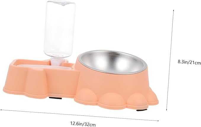 Automatic Dog Bowl for Food and Water Elegant Design Pet Feeder and Feeding Container for Dogs and Puppies for Home and Travel