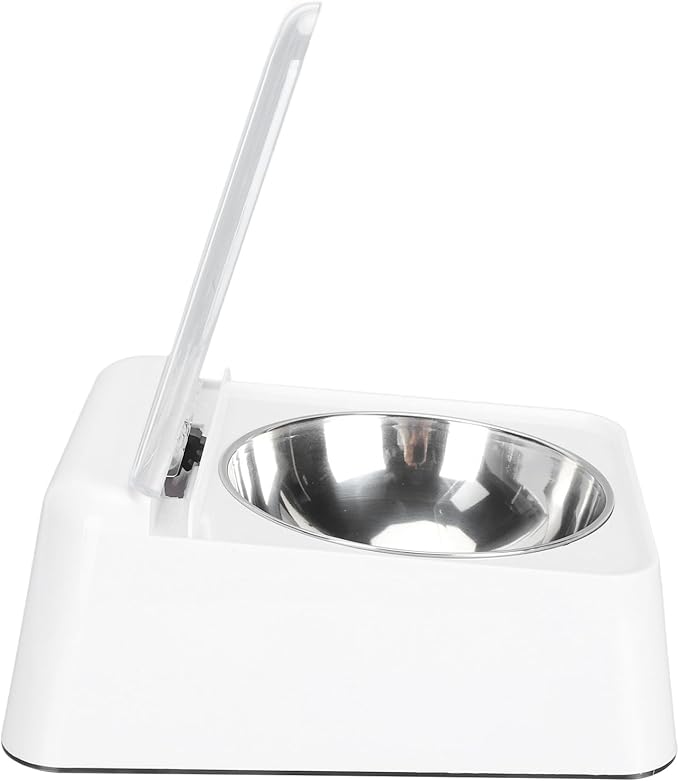 Intelligent Automatic Cat Feeder with Infrared Sensor, Removable Bowl and Tery Powered Opening Lid for Dogs - Keep Your Pets Fed Automatically