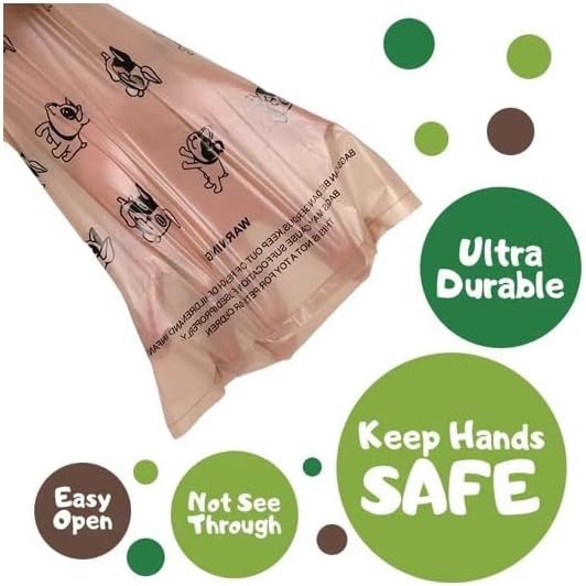 Biodegradable Dog Poop Bags with Coffee Scent – 90 Bags (6 Rolls) Extra Thick, Leak-Proof, Eco-Friendly and Safe for Hands