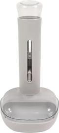 Blue,Automatic Dog and Cat Water Dispenser, 680ml Standing Water Dispenser with Dog Bowl Detachable Dog Feeder for Pets