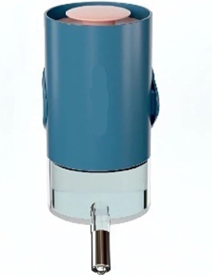 Dog Cat Automatic Dispenser Hanging Pet Drinker Fountain Head Ball Mouth Feeder Small Pets Drinking Bottle Dispenser(Blue)