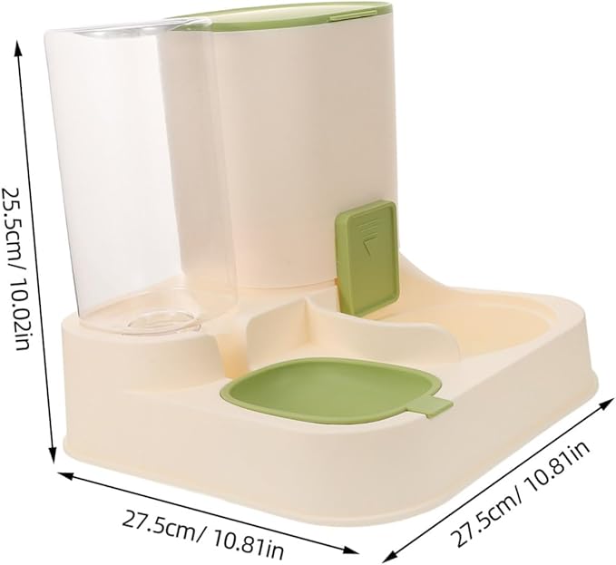 Large Capacity Automatic PET Water Feeder Dry Wet Separation Water and Food Dispenser for Dogs and Cats Detachable Design Fall Feature