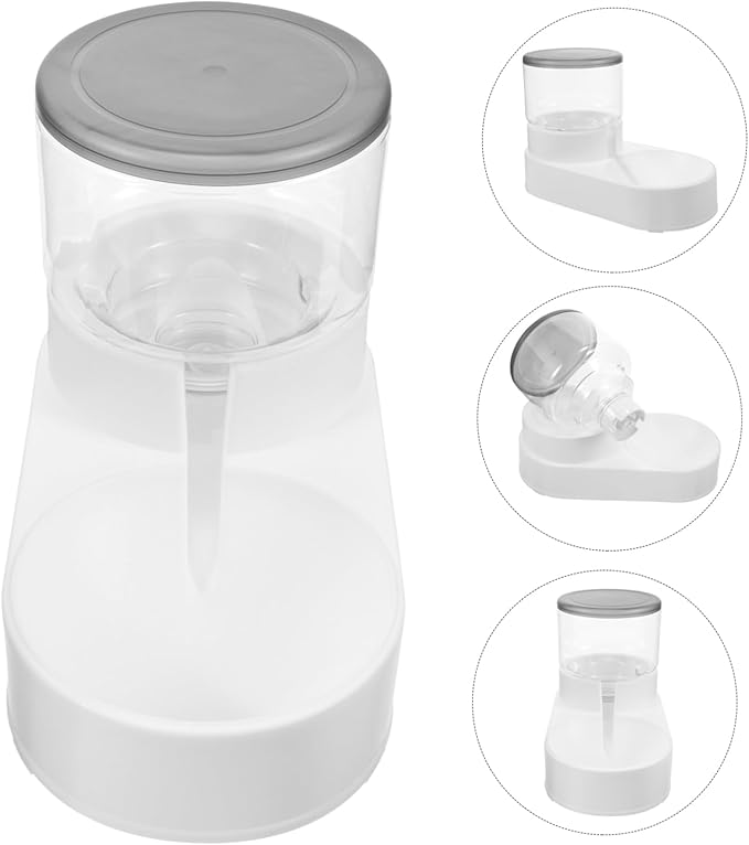 Automatic Pet Water Dispenser for Cats and Dogs Compact and Easy to Use Sturdy Design Texture for Easy Monitoring for Home and Travel