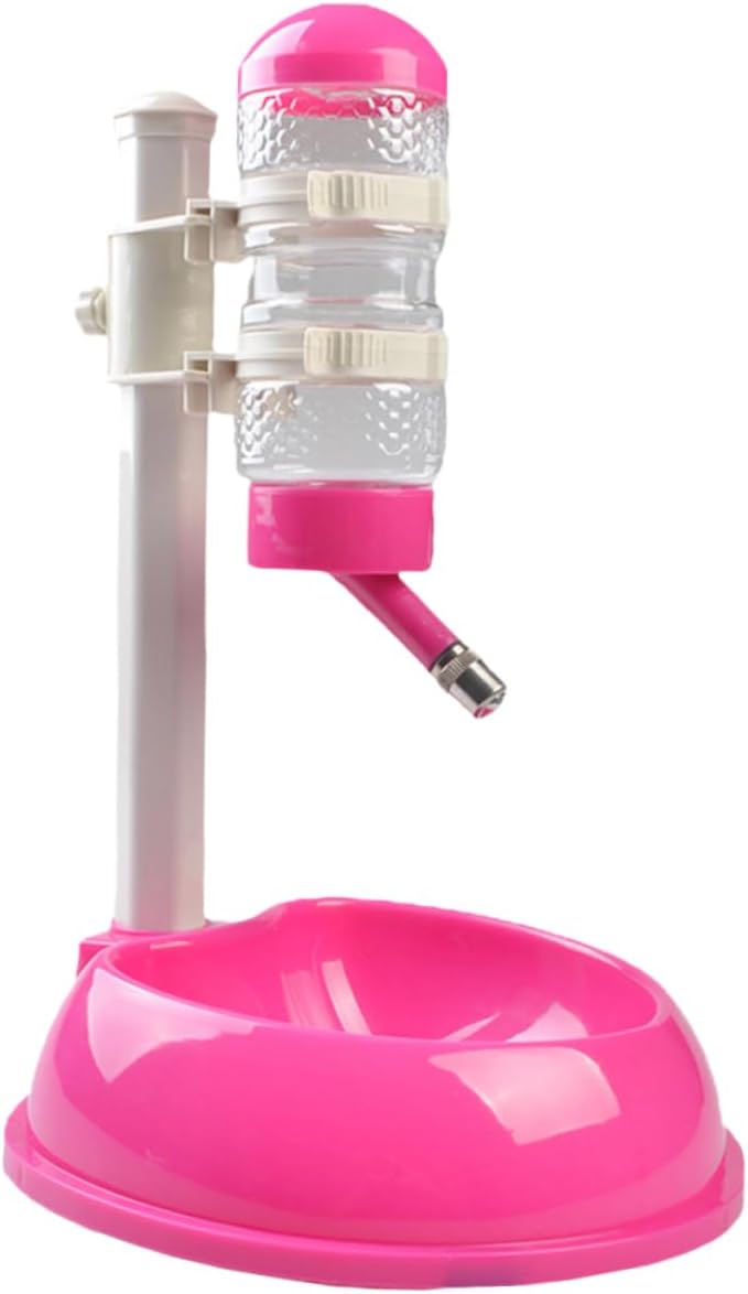 HANABASS Automatic PET Water Dispenser Adjustable Bowl Dog Food Holder and PET Waterer Suitable for Dogs and Cats Gravity Feed System Material