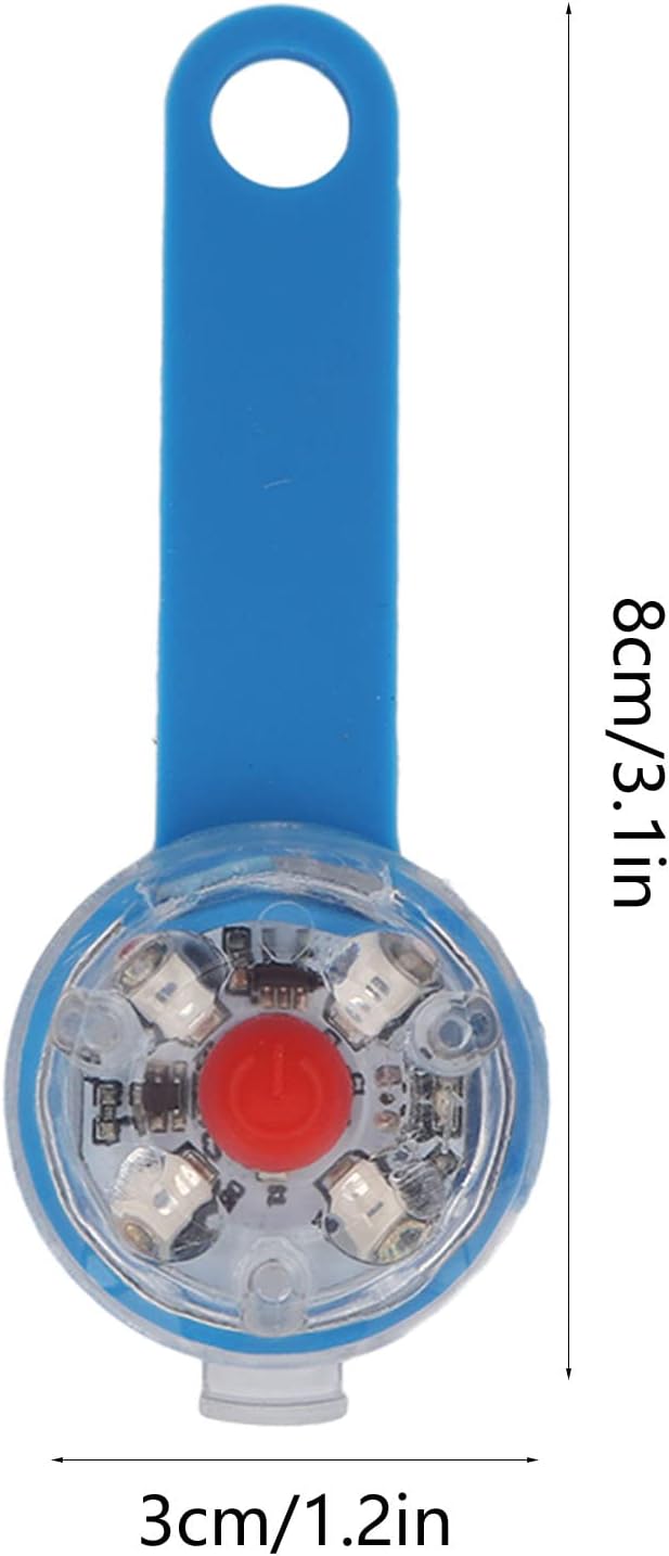 Dog Collar Light Pendant, Luminous Pendant USB Rechargeable LED Dog Light Pendant, IPX7 Waterproof 3 Light Modes Dog Collar Light for Pet Bag Bike (Blue)