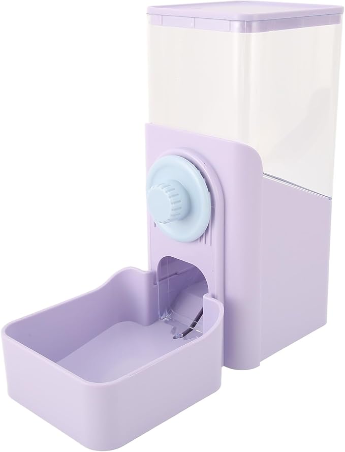 Pet Auto Gravity Feeder, Automatic Large Capacity Leakproof Pet Feeder Station for Small Medium Large Pets Dog Puppy Kitten (Purple)