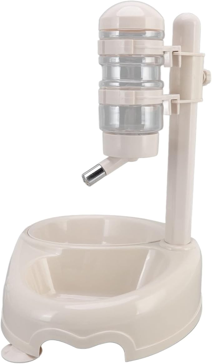 Pet Standing Water Dispenser Bowl Automatic Adjustable Height Non Slip Dog Cat Water Feeder with Removable Bowl and Suction Cups for Puppy Kitten Pets ABS PP PVC Material 13.2in