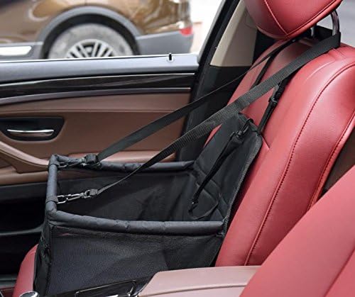 Black Pet Booster Car Seat Breathable Car Seat for Cat Mesh Booster Pet Car Seat Pet Sofa Bed for Small/Medium Dog and Cat Waterproof Material Pet Safety Car Seat Pet Booster Car Seat