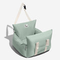 FUNNY FUZZY Dog Car Booster Seat for Small/Medium Dogs up to 25lbs – Waterproof, Non-Slip Base, Safety Leash & Fully Washable Design for Safe and Comfortable Travel (Light Green)