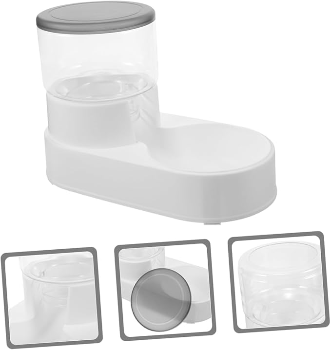 2pcs Multi-Purpose Dog Cat Automatic Feeder Water Dispenser Feeder Bowl